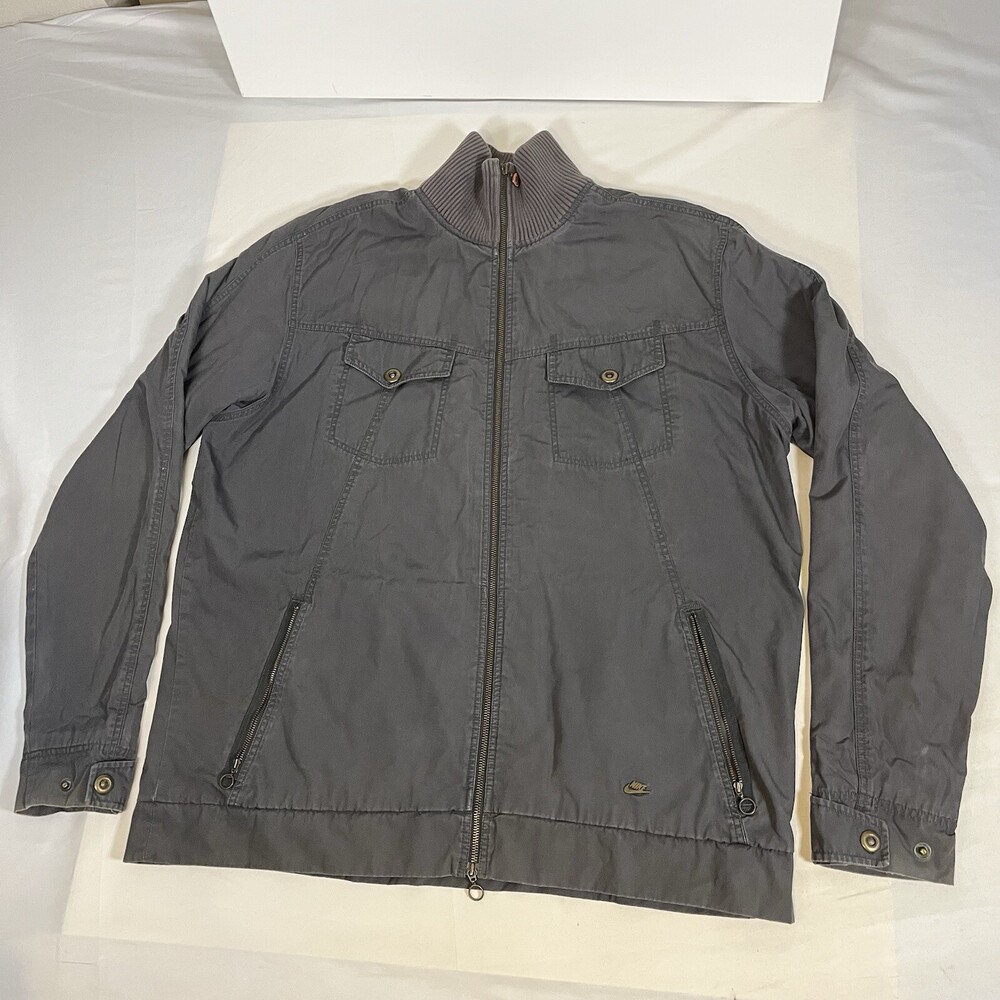 Vintage Nike Jacket 3XL Chore Coat Silver Tag Detroit Canvas Work Y2K Carhartt